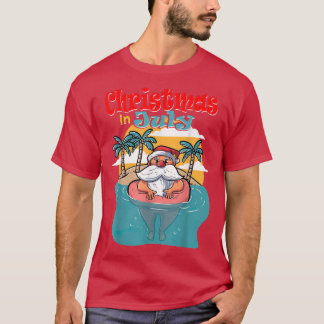 Jul i juli: Träden Beach-sommaren i Santa Handflat T Shirt