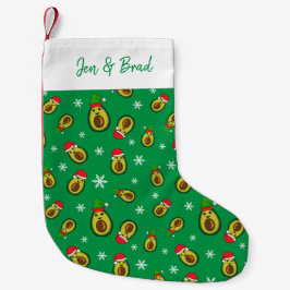 Jul i juli Tropical Avocados Skriv ut Liten Julstrumpa