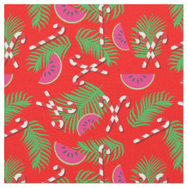 Jul i juli Tropiska Polkagrisarna Mönster Tyg