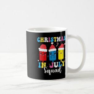 Jul i juli-trupp Roligt sommar Xmas män Kvinnor Kaffemugg