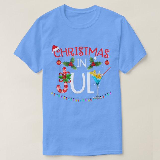 Jul i juli TSummer Beach Vacation T Shirt (Design framsida)