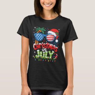 Jul i juli USA flagga Sommarbussen Hawaii San T Shirt
