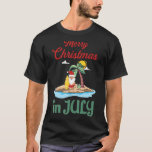 Jul i juli: Vacation Beach Vint T Shirt<br><div class="desc">Jul i juli: Vintagen 3 i Santa Sommar Vacation Beach</div>