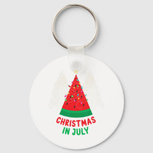 Jul i juli Vattenmelon Träd Sommar Män Kvinnor Nyckelring