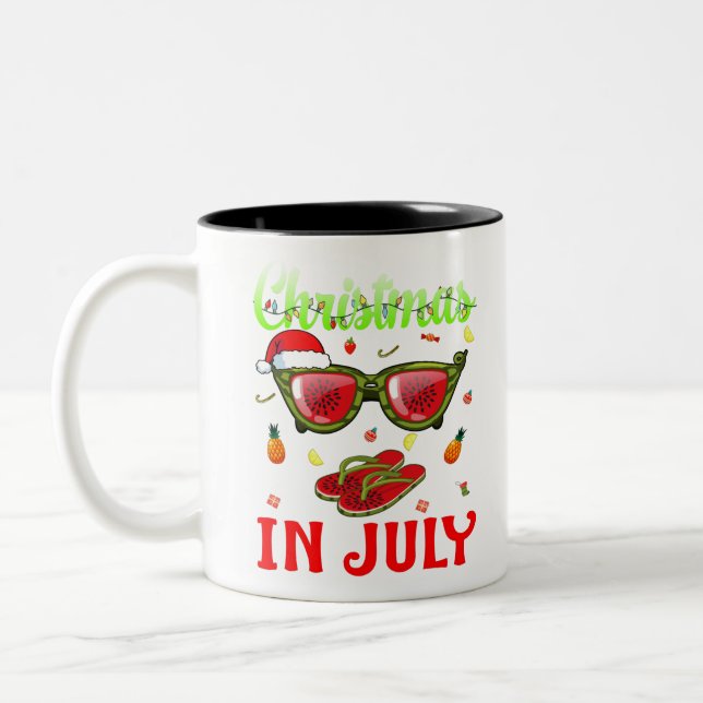 Jul I juli: Vattmelon Pineapple Två-Tonad Mugg (Vänster)