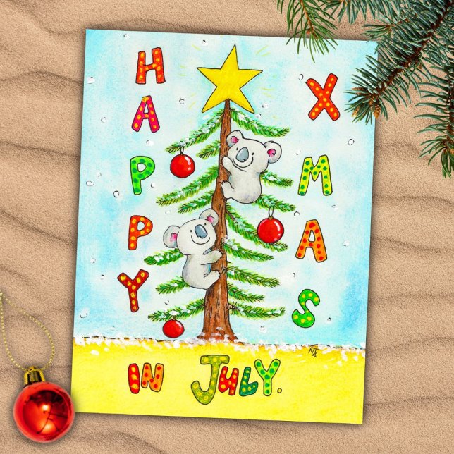 Jul i juli-vykort vykort (Skapare uppladdad)