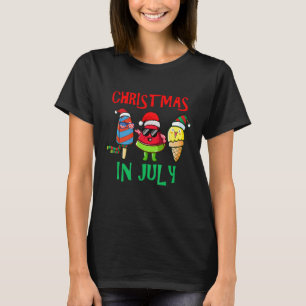 Jul i juli: Watermelon Ice Pops Julafton Santa H T Shirt