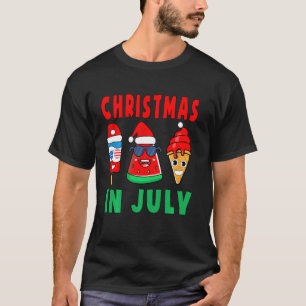 Jul i juli: Watermelon Ice Pops Julafton Santa H T Shirt