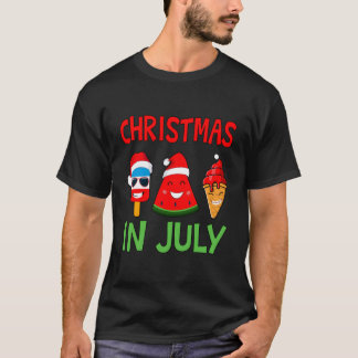 Jul i juli: Watermelon Ice Pops Julafton, sommaren T Shirt