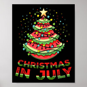 Jul i juli: Watermelon Julafton Träd Sommar 1 Poster