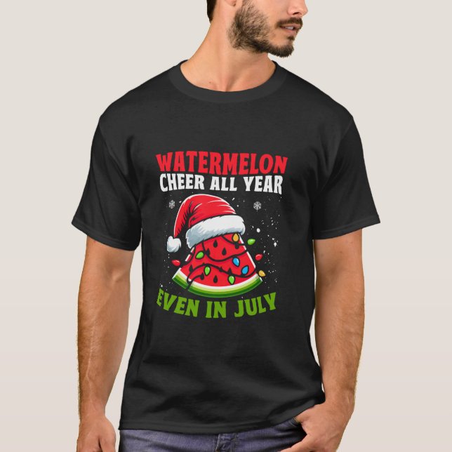 Jul i juli Watermelon Julgran Light T Shirt (Framsida)