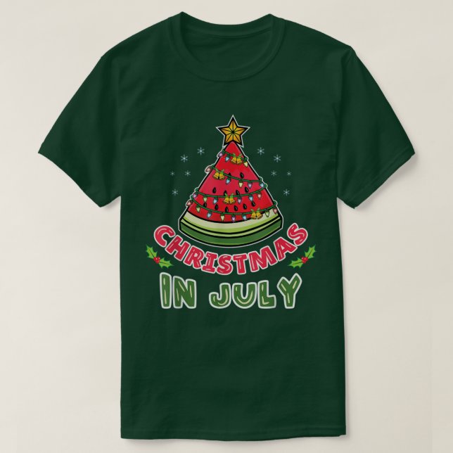 Jul i juli Watermelon Julgran T Shirt (Design framsida)