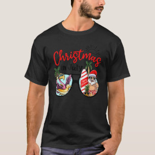 Jul i jultomten Sval Beach Vacation Jul i juli T Shirt