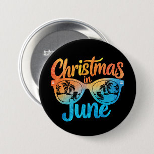 Jul i juni-solglasögon Roligt sommarlov Knapp