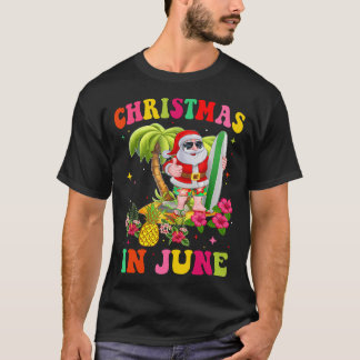 Jul i juni: Tjuny Santa Flamingo Sommar Vaca T Shirt