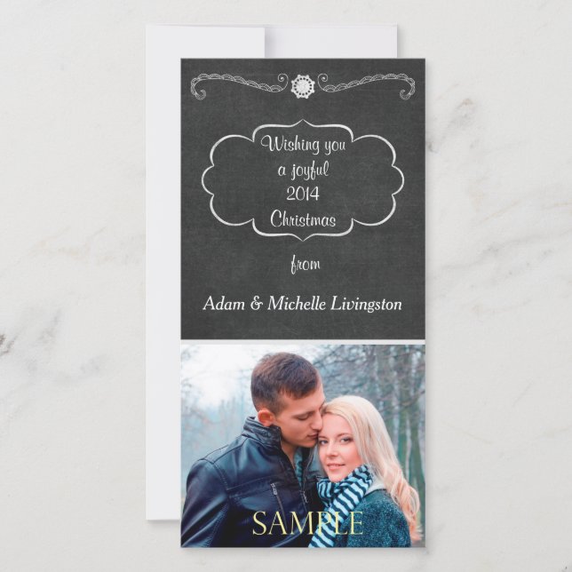 Jul i Kalkboard Julkort (Framsida)