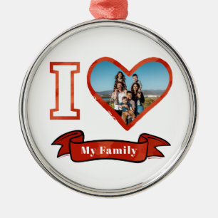 Jul I Kärlek Mina Helgdagar i familjen Photo Keeps Julgransprydnad Metall