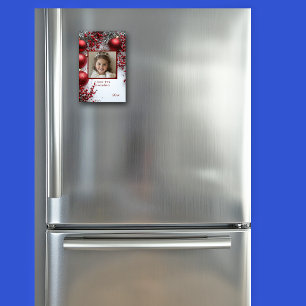 Jul I Kärlek You Grandma Red Ornaments Magnet
