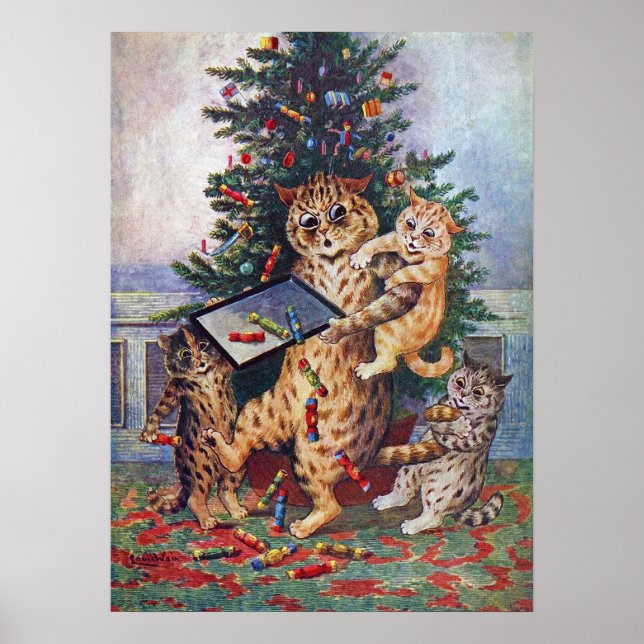 Jul i Kattland, Louis Wain Poster (Framsidan)
