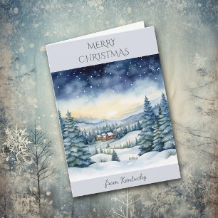 Jul i Kentucky Winter Ligcape Helgkort