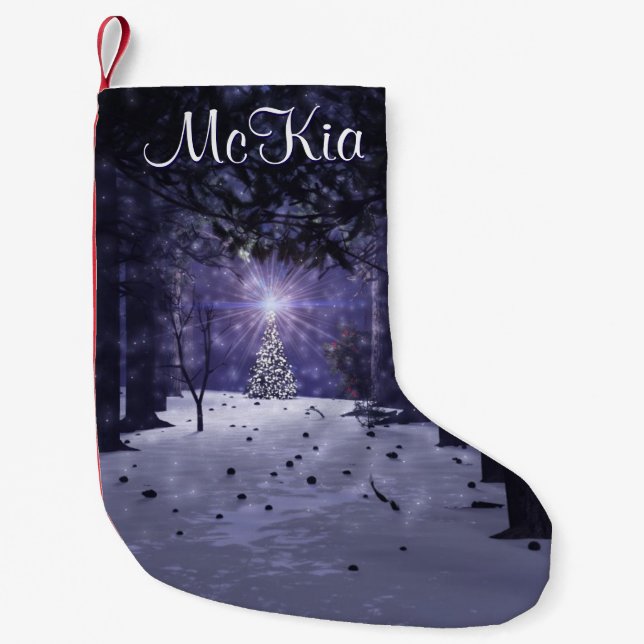 Jul i lagerföra för gräs liten julstrumpa (Framsidan)