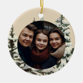 Jul i Land vid Rustic Farmhouse Julgransprydnad Keramik