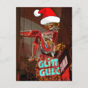 Jul i Las Vegas Glitter Gulch Helg Vykort