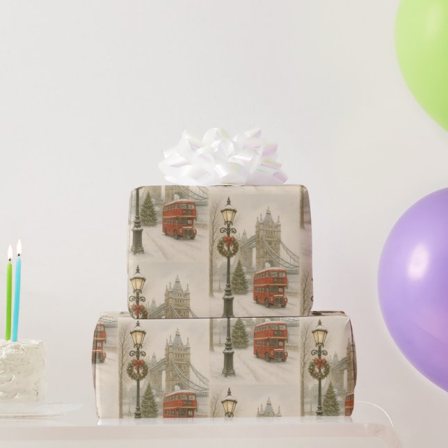 Jul i London Present till resenär | Högtid Presentpapper (Festgåvor)