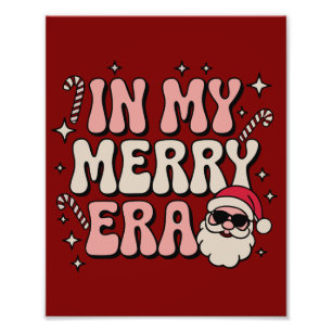 Jul i min glada era söta groovy jul fototryck