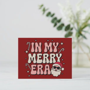 Jul i min glada era söta groovy jul helg vykort