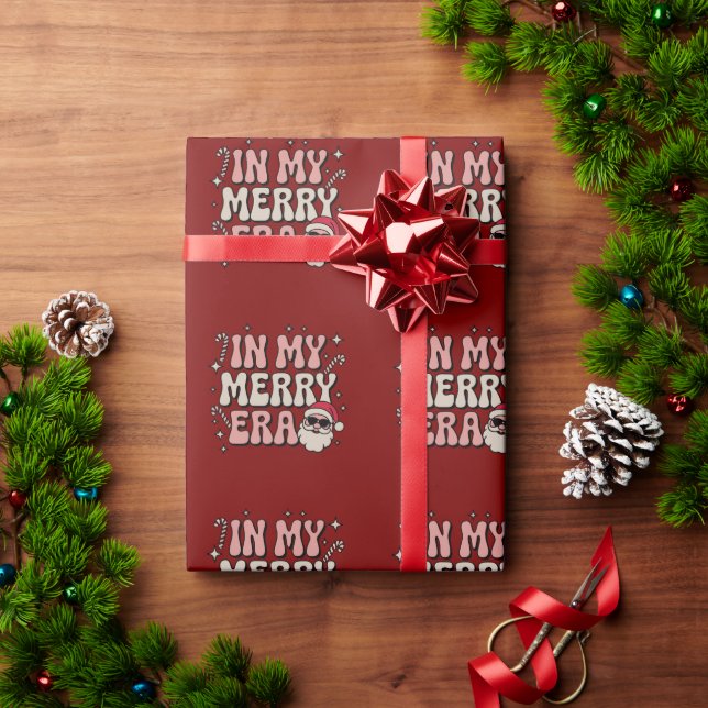 Jul i min glada era söta groovy jul presentpapper (Julgåva)