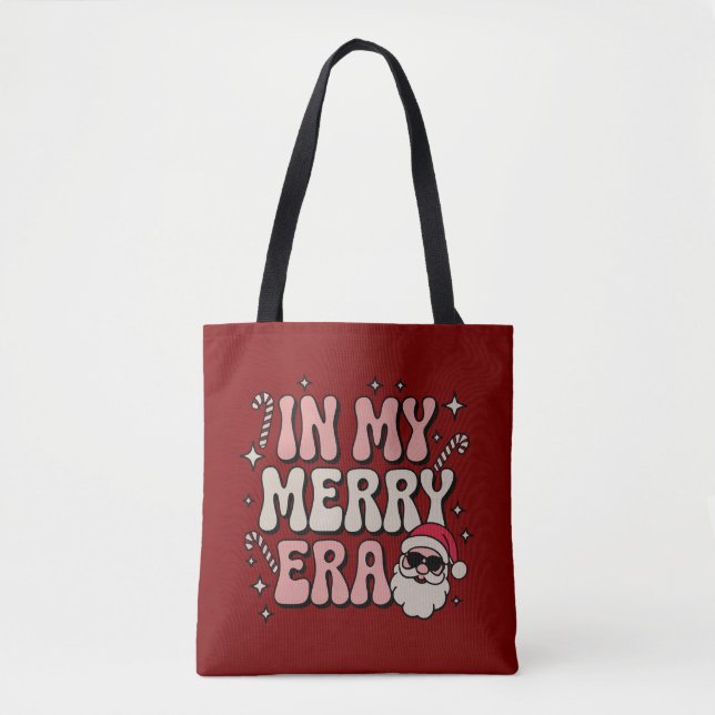 Jul i min glada era söta groovy jul tygkasse (Framsida)