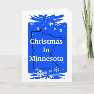 Jul i Minnesota julkort Anpassa! Helgkort
