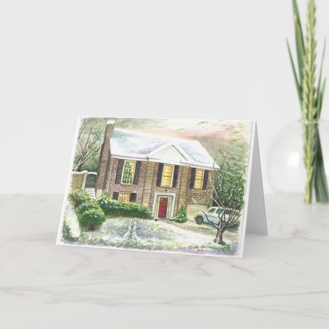 Jul i mitt barnbarns hem helgkort (Framsida)