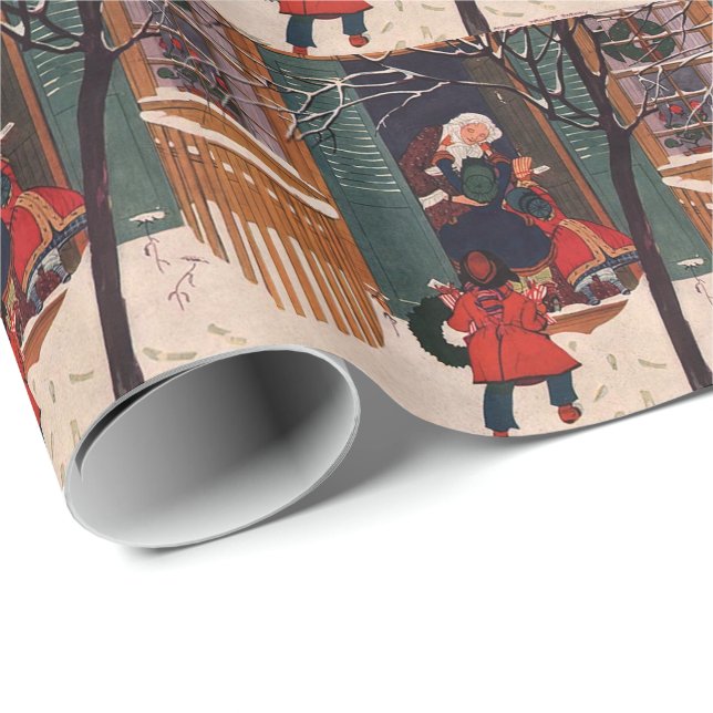 Jul i Mormas hus Presentpapper (Rullad Hörn)