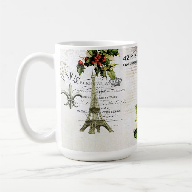 Jul i mugg för Paris Eiffel tornkaffe (Vänster)