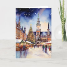 Jul i München Watercolor