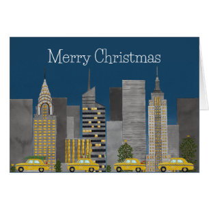 Jul i New York City Anpassade Hälsningskort