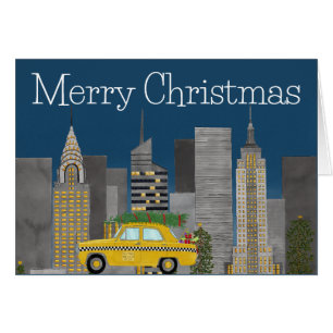 Jul i New York City Anpassade Hälsningskort