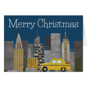 Jul i New York City Anpassade Hälsningskort