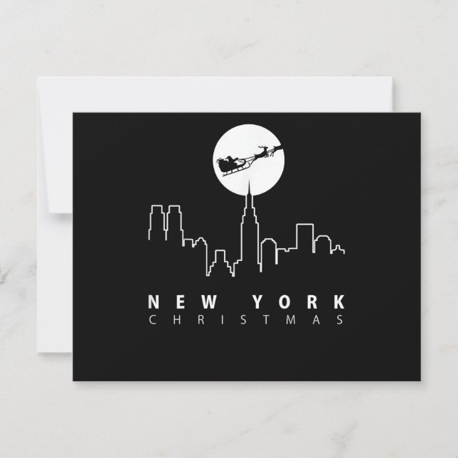 Jul i New York City Inbjudningar (Framsida)