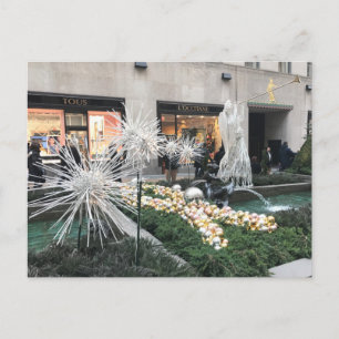 Jul i New York City Rockefeller Center Card Helg Vykort
