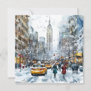 Jul i New York Holiday Card Julkort