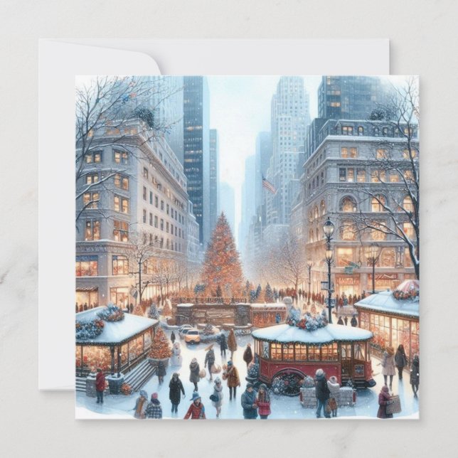 Jul i New York Julkort (Framsida)