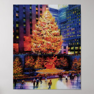 Jul i New York, Rockefeller Center Poster