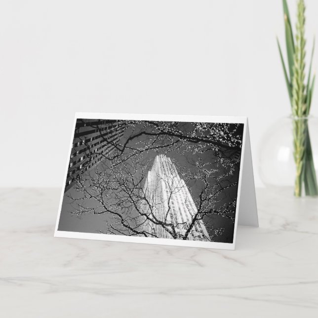 Jul i New York - Rockefeller centrerar Helgkort (Framsida)