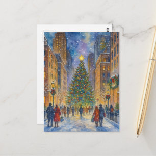 Jul i New York – Vinterstädernas Scen Vykort
