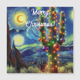 Jul i öknen Saguaro Cactus Magnet