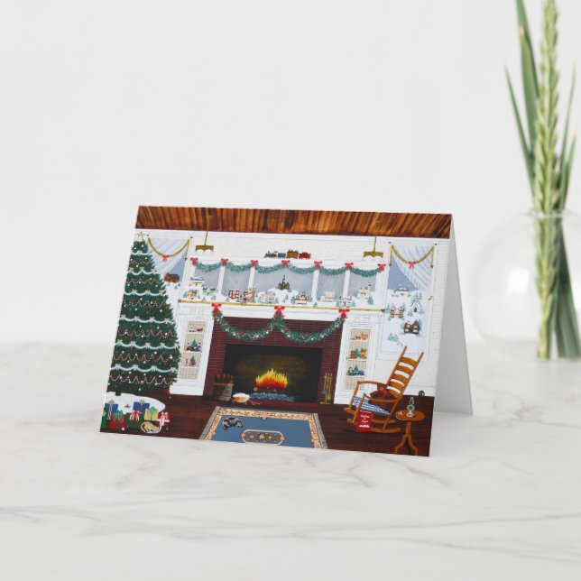 Jul i Oregon Notecard Helgkort (Framsida)