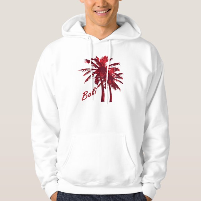 Jul i palmträd för Bali Batik 1 Sweatshirt (Framsida)